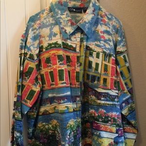 Women’s 1x Plus Size, Artscapes Scenery Jacket